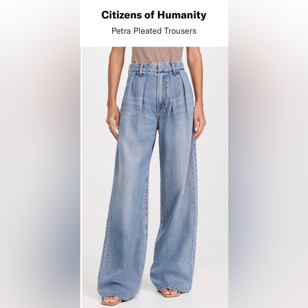 Citizens of Humanity Petra Pleated Trousers, size 25, worn 3 times